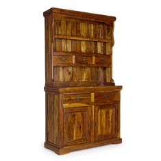 Biblioteca lemn natur Chateaux 107 cm x 45 cm x 190 h