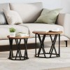 VidaXL Masă laterală 2 pcs Lemn recuperat 50 x 50 x 40 cm 868247