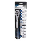 Set cheie clichet cu tubulare 3 8 12 buc HYUNDAI HY-59632