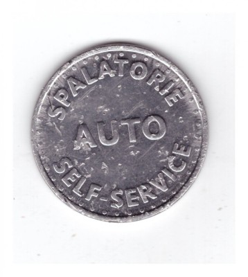 Jeton romanesc modern Spalatorie auto Self-service Expert Clean foto
