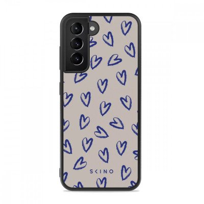 Husa Samsung Galaxy S21+ Plus - Skino Forever Love, inimi albastru bej foto