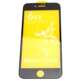 Apple iPhone 6 Folie protectie 6D sticla securizata 9H full cover full glue acoperire completa neagra