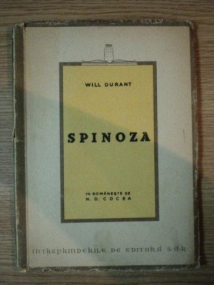 SPINOZA de WILL DURANT foto