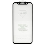 Folie de protectie din sticla securizata curbata iPhone X pentru tot ecranul 5D FULL GLUE, Neagra