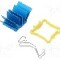 Radiator extrudat, aluminiu, 17mm x 17mm, albastru, Advanced Thermal Solutions - ATS-50170G-C1-R0