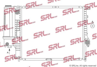 Radiator BMW Seria 5 E39 95-03, motor: 2.0 R6, 2.5 R6, 521x435x34, SRLine, Aluminiu/ Plastic brazat, 1427153; 1427154 foto