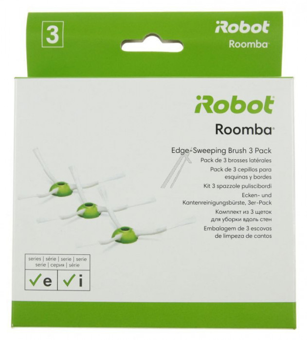 SET PERII LATERALE IROBOT ROOMBA SERIA E &amp; I , 3BUC. 4624877 pentru aspirator IROBOT