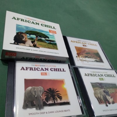 SET BOX 3 CD AFRICAN CHILL RAR !!! ORIGINAL foto