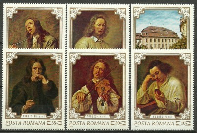 1970 - Reproduceri de arta, Simturile, serie neuzata foto