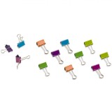 Clipsuri Metalice, Set 12 Bucăți, Multicolor, 25mm, Oem