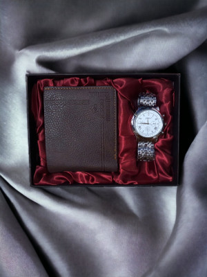 Set portofel și ceas pentru bărbați foto