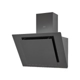 Cumpara ieftin Hota cu design inclinat Deco, 60 cm, sticla neagra, filtru pentru grasime din aluminiu