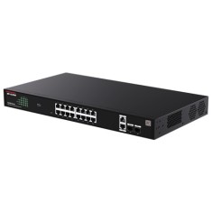 Switch 16 x RJ45 1G PoE, 2 x SFP 1G, 2 x RJ45 1G, Management, 1U - IP-COM G2220P-16-250W SafetyGuard Surveillance