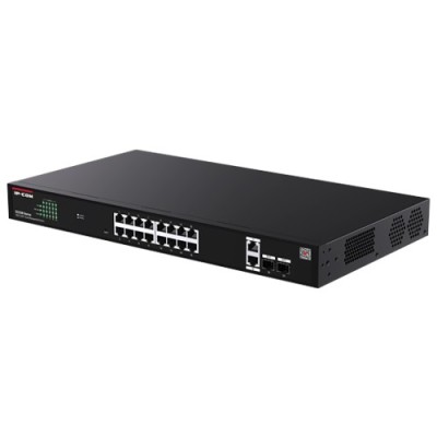 Switch 16 x RJ45 1G PoE, 2 x SFP 1G, 2 x RJ45 1G, Management, 1U - IP-COM G2220P-16-250W SafetyGuard Surveillance foto