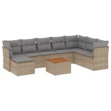 Cumpara ieftin Patio Sofa Set 7-Locuri Amestec de bej si gri deschis