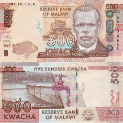 Malawi 500 Kwacha 01.01.2014 UNC foto