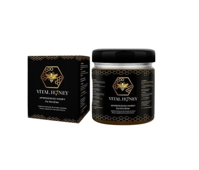 Miere Afrodisiaca Unisex VITAL HONEY, Erectii Puternice, Libido Crescut, Performanta Sexuala Sporita, 240 gr foto