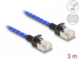 Cablu de retea RJ45 Cat.6A FTP Slim brodat 3m, Delock 80379