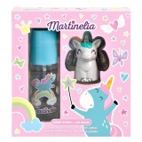 Set body mist si balsam de buze cu aroma de bezele Mr Sweet Dreams Martinelia 24185B, 103ml