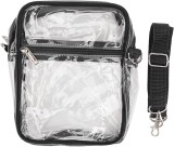 Cumpara ieftin Geanta de umar Kelepu transparenta PVC cu fermoar, 23 x 18 x 7 cm - SECOND