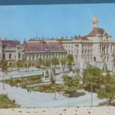 RPR - ORADEA - VEDERE DIN PIATA VICTORIEI - 1964 - CIRCULATA, TIMBRATA.