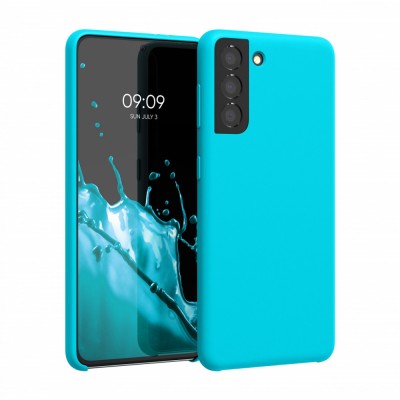 Husa pentru Samsung Galaxy S21, Silicon, Albastru, 54056.205 foto