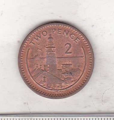 bnk mnd Gibraltar 2 pence 2003 foto