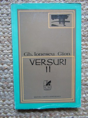 Gh. I. Ionescu Gion - Versuri (volumul 2) foto