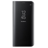 Husa Flip Mirror Stand Samsung Galaxy S8 Plus, Piele Ecologica, Policarbonat, Negru
