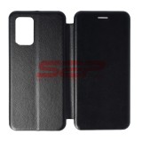 Husa Flip Round OPPO A74 4G, Neagra, Protectie Completa, Premium