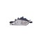 Far Lancia Y 10.2000-12.2003 DEPO partea Stanga, tip bec H3+H7 fara motoras, culoare argintiu