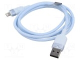 Cablu USB 2.0 Apple Lightning - VENTION, 1m, USB A mufă nichelat