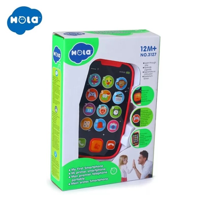 Primul Meu Telefon Smart Roz Cu Muzica Si Lumini