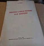 Despre unele puteri ale stiintei - D. D. Rosca