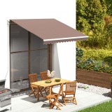 Cumpara ieftin P&acirc;nză de rezervă pentru copertină, maro, 3x2,5 m