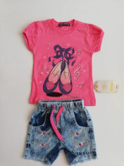 Set Fete Tricou + Blugi foto