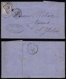 Belgium 1869 Postal History Rare Cover Bruxelles to St Ghislain DB.098