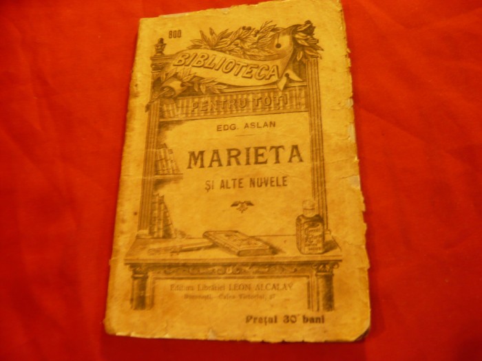 Edgar Aslan - Marieta si alte nuvele - BPT 800 ,96 pag