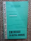 Eminescu in critica germana - Sorin Chitanu - Colectia Eminesciana