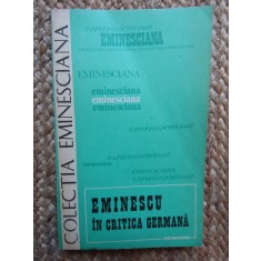 Eminescu in critica germana - Sorin Chitanu - Colectia Eminesciana