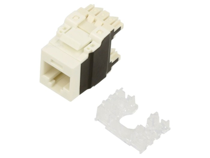 Conector RJ45 Cat 6a IDC alb