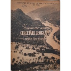 Indrumator pentru cercetari geografice (Cercetari fizico-geografic)