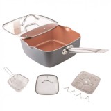 Tigaie cu Capac si Invelis Antiaderent Ceramica Titan Grunberg GR6950 DNC46424