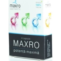 4 capsule Maxro pentru Erectie, Libido, Performanta Sexuala
