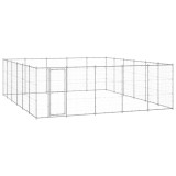 Padoc pentru c&acirc;ini de exterior, 36,3 m&sup2;, oțel galvanizat