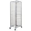 Carucior pentru tavi GN2/1, 590*650*1660mm, inox