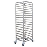 Carucior pentru tavi GN2/1, 590*650*1660mm, inox