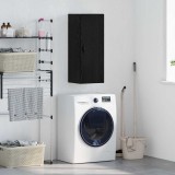 vidaXL Dulap montat pe perete Stejar Negru 34,5 x 34 x 90 cm 882749