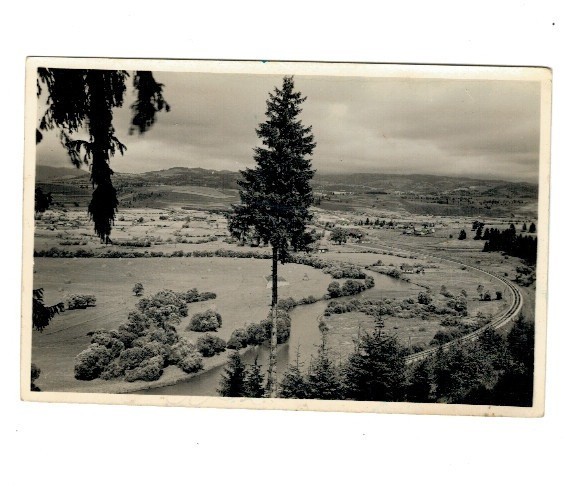 Toplita 1944 - Vedere de sus, ilustrata circulata