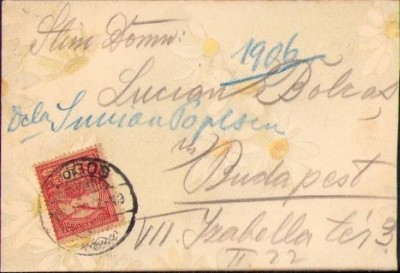 A1793 Scrisoare olografă Simion Popescu către Lucian Bolcaș, 1906 foto